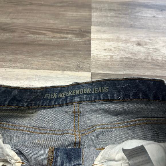 Duluth Trading Flex Weekender Dark Wash Blue Mens 30x30 Trim Fit Denim Jeans - Picture 4 of 16